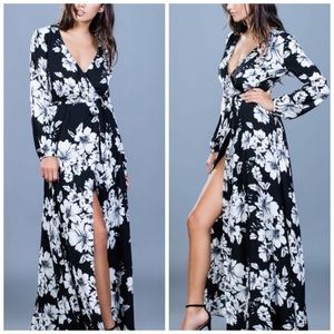 Floral Maxi Black & White