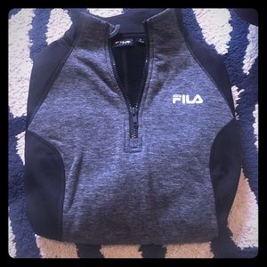 Grey and Black quarter zip sweatshirt