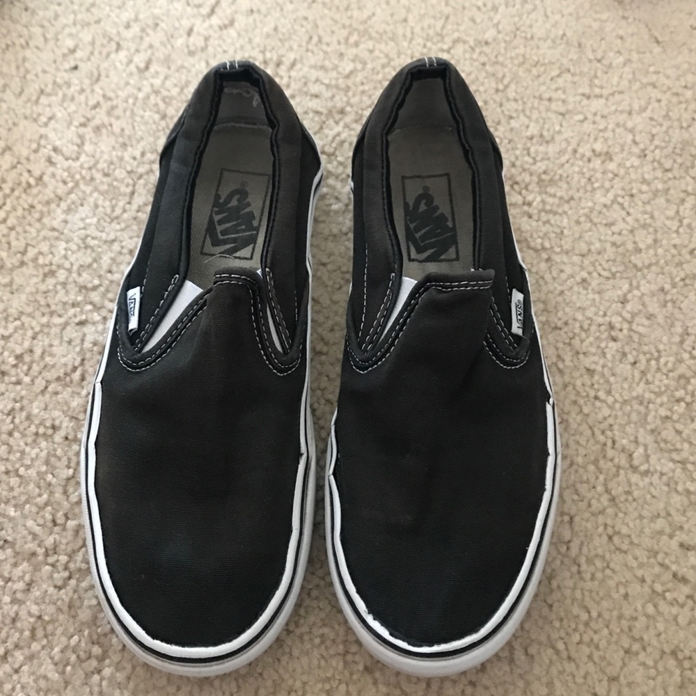 Black slip on vans