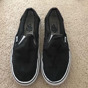 Black slip on vans