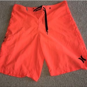 Hurley men's Size 34 large orange