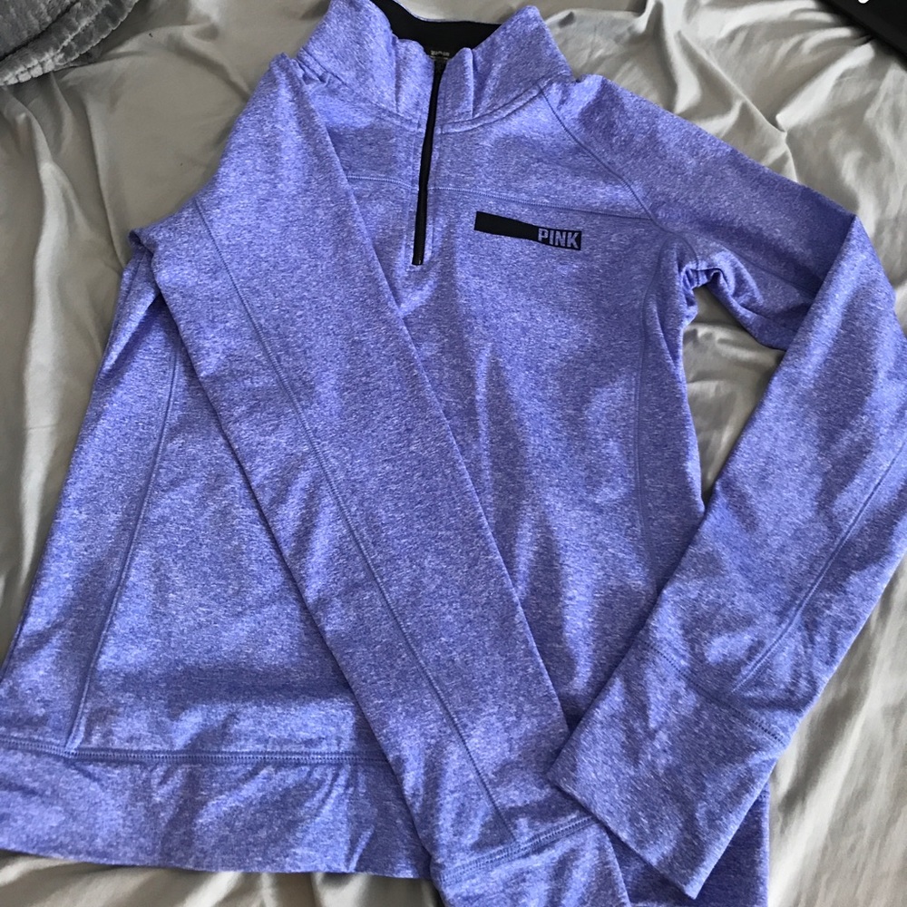 NWOT VS PINK WORKOUT QUARTER ZIP
