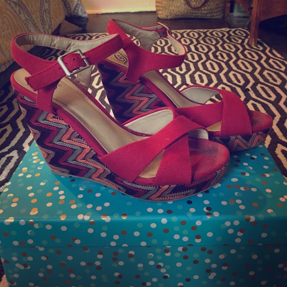 Boho Wedge Heels