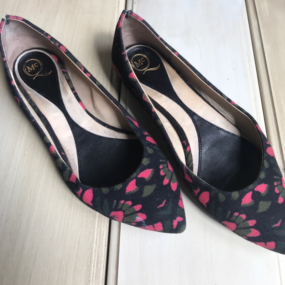 Alexander McQueen floral flats