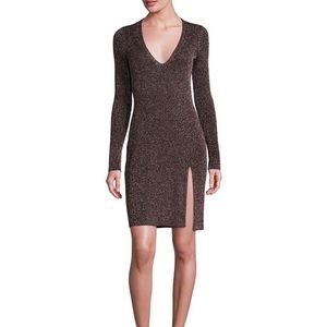 BCBG metallic v-neck tunic/dress