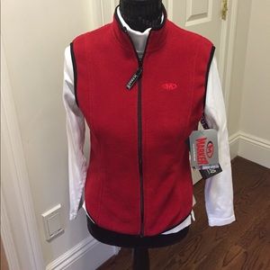 SALE! NWT Marker red fleece vest