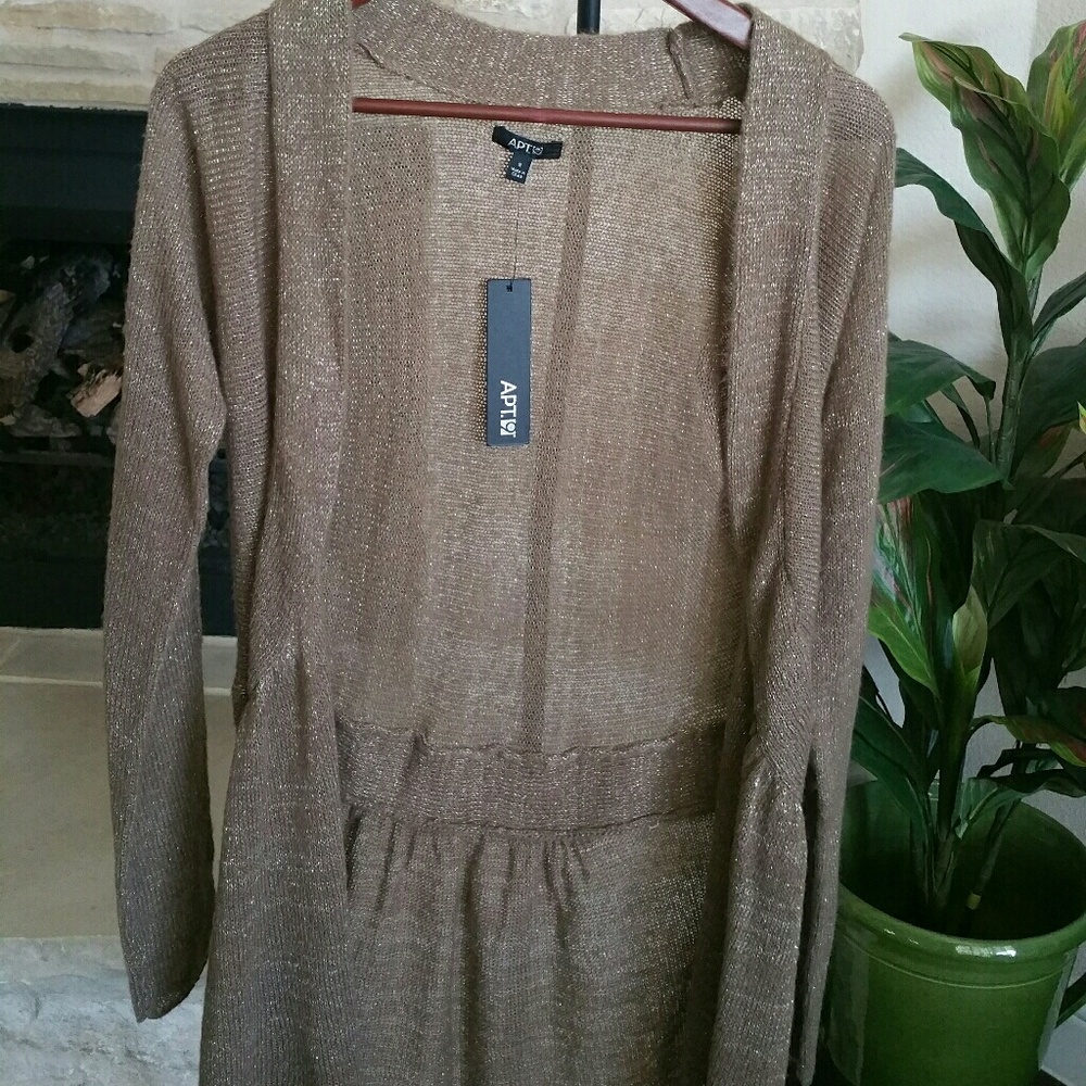 Brown cardigan