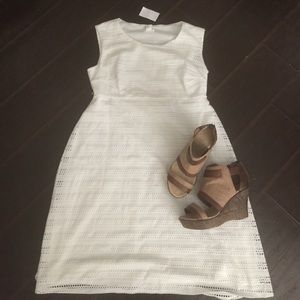 White eyelet Maternity dress