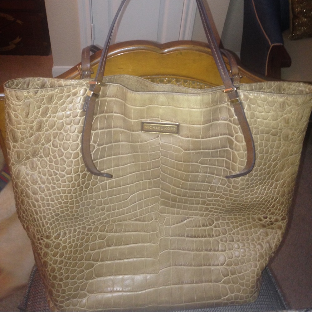 Michael Kors Collection Embossed Tote