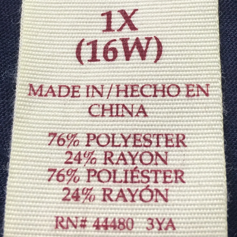 SOLD ⭐️Sz 1X 16W Faded Glory Ruffle Cap Sleeve Top - Picture 3 of 7