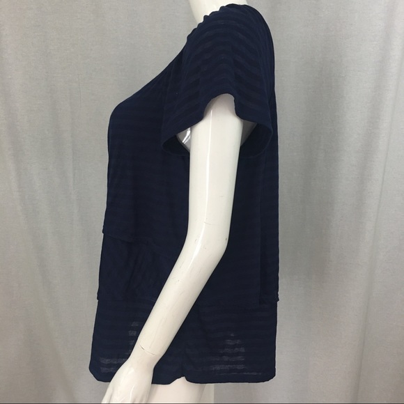 SOLD ⭐️Sz 1X 16W Faded Glory Ruffle Cap Sleeve Top - Picture 5 of 7