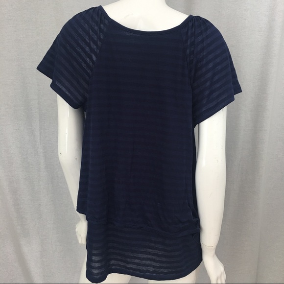 SOLD ⭐️Sz 1X 16W Faded Glory Ruffle Cap Sleeve Top - Picture 6 of 7