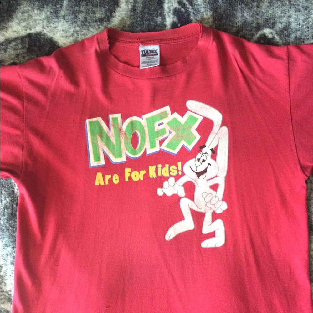 Red NOFX t shirt