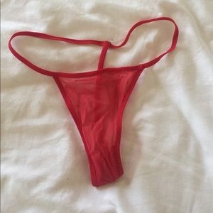 Red G String Thong Victoria's Secret