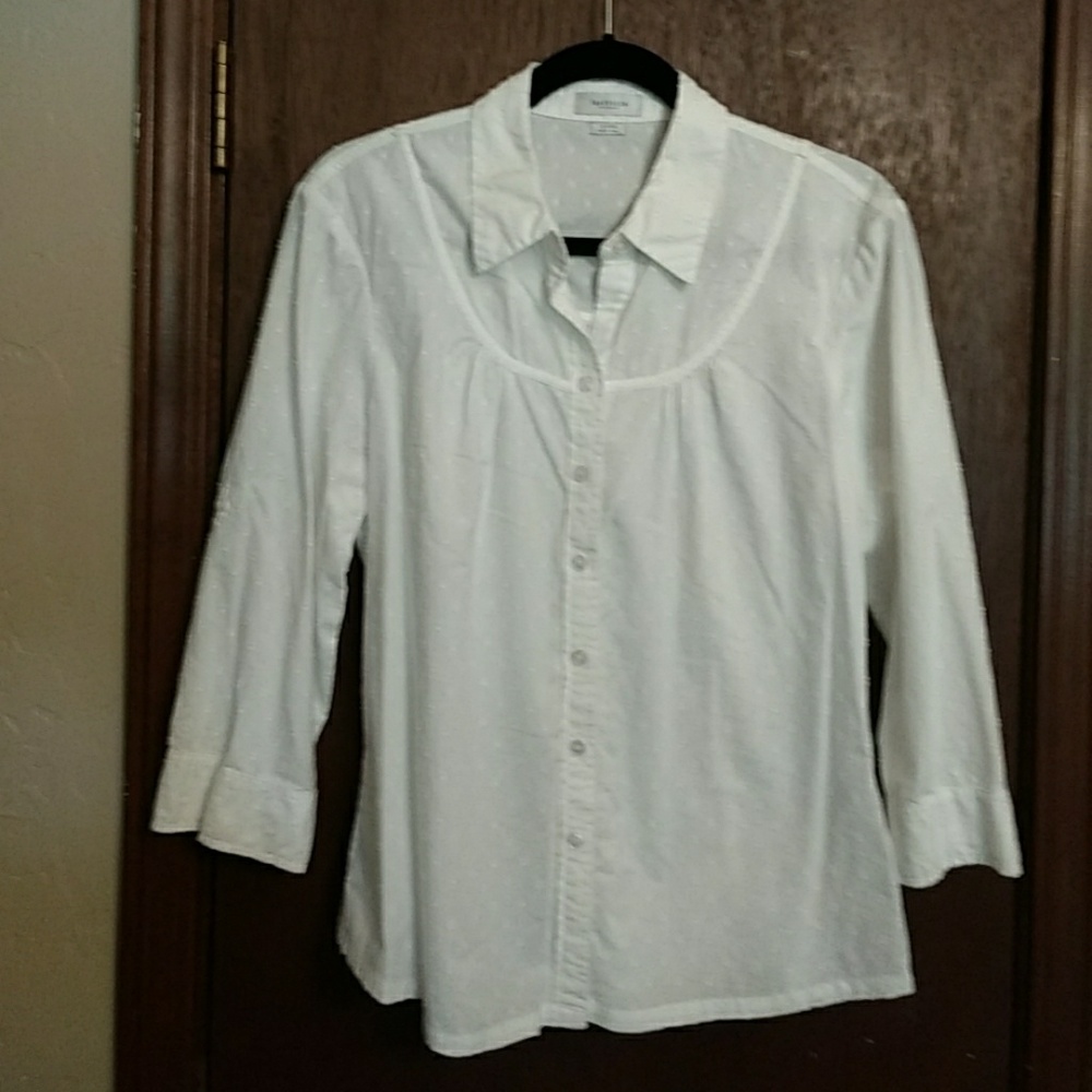 Van Heusen white summer top.