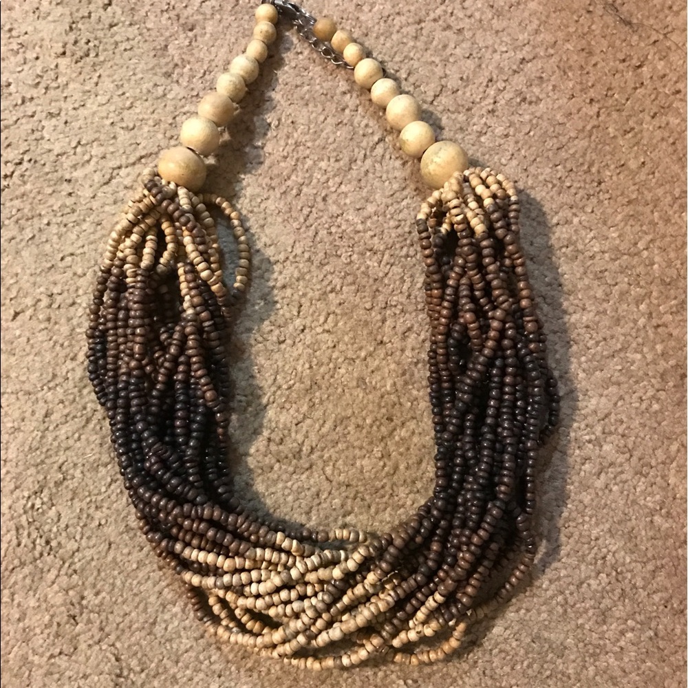 Wooden bohemian necklace!