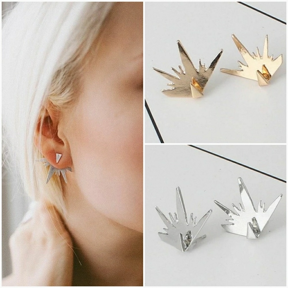 💕2 for $15💕Starburst peak-a-boo earrings