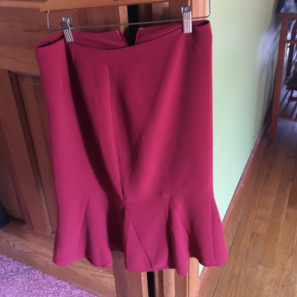Mauve trumphet skirt