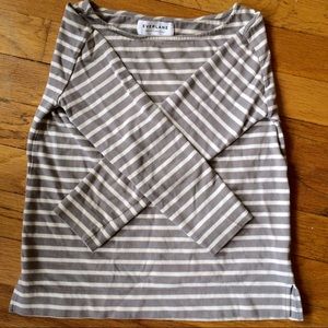 Everlane gray stripe Breton