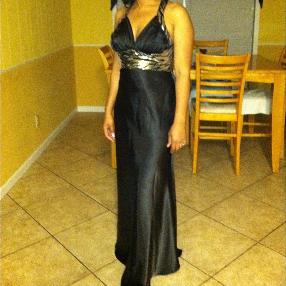 Black floor length gown