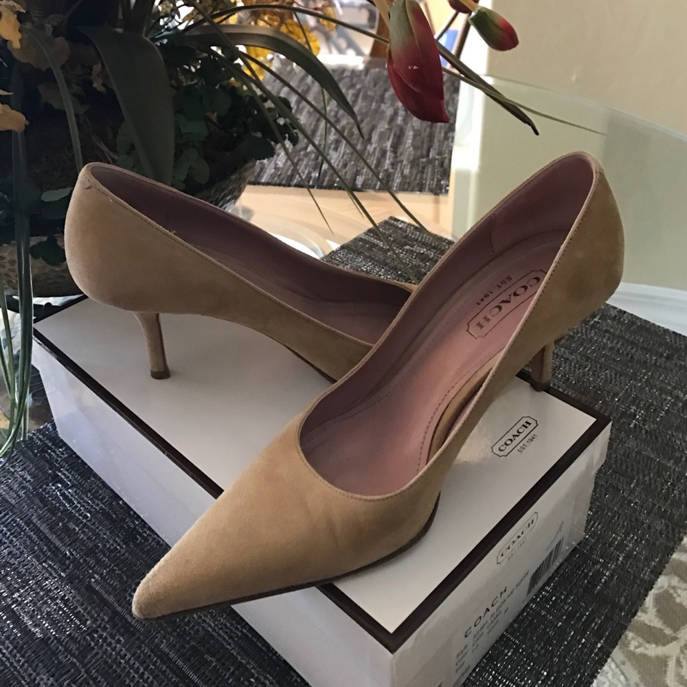 Coach Suede Pumps