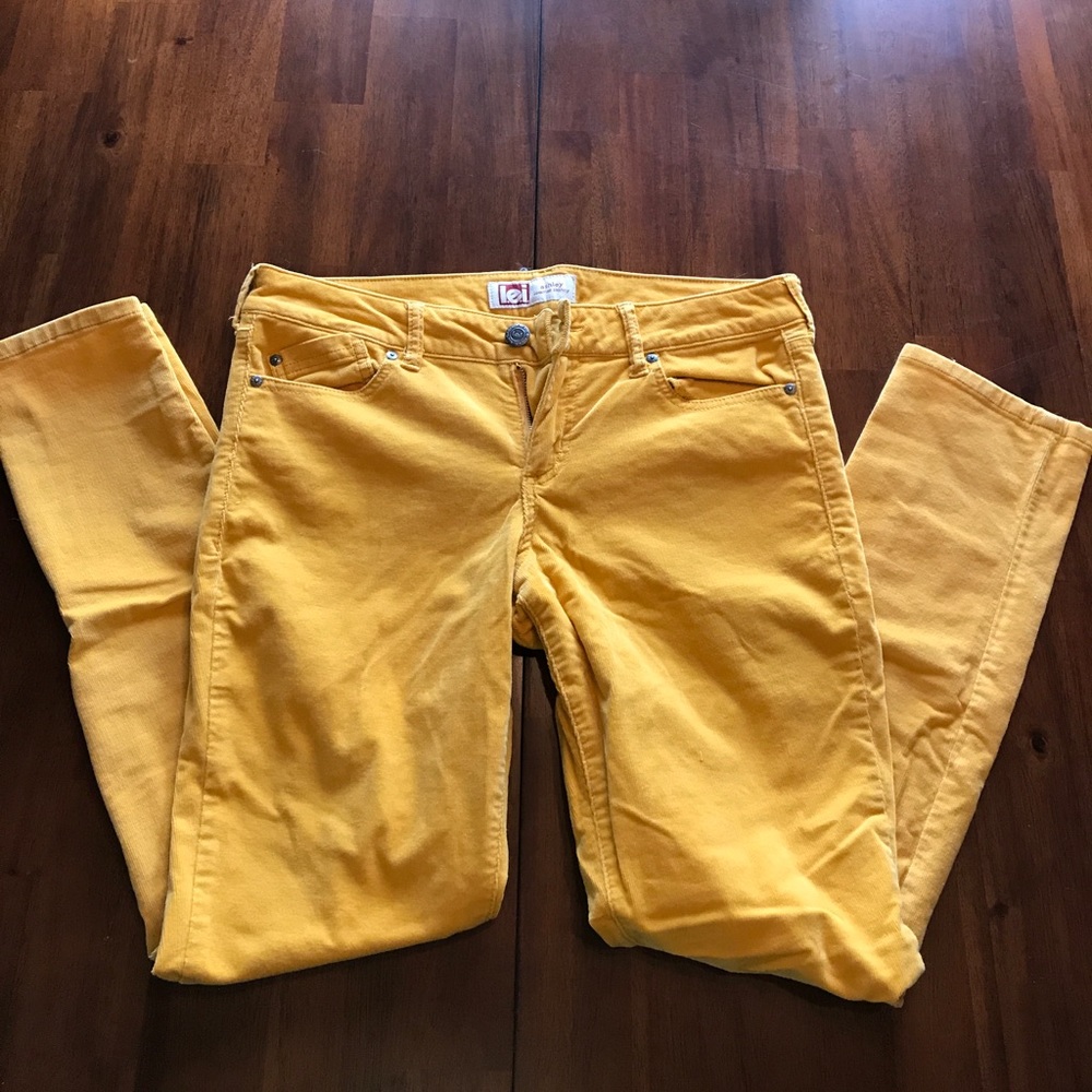 Mustard corduroy pants