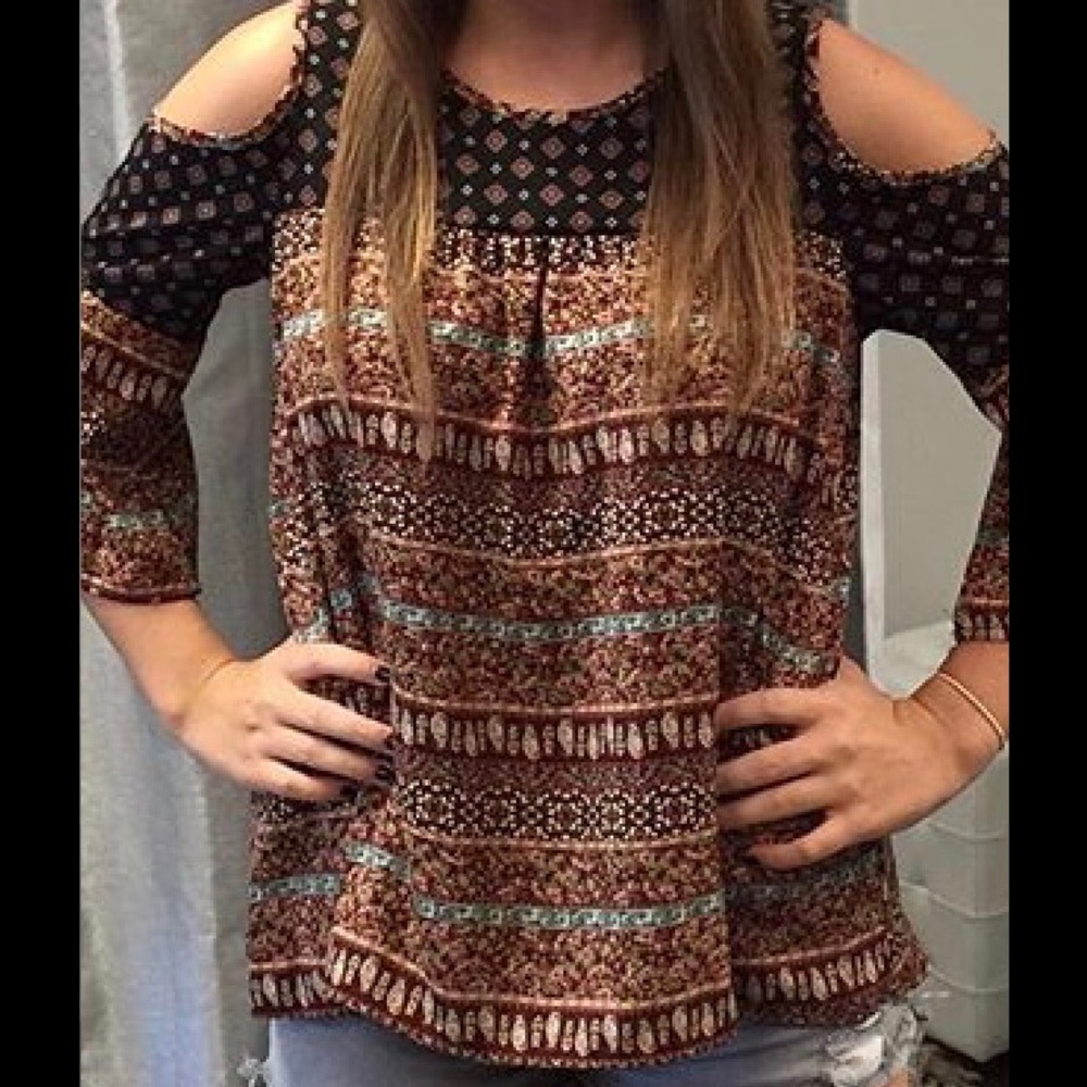 Fun Cold-Shoulder Top