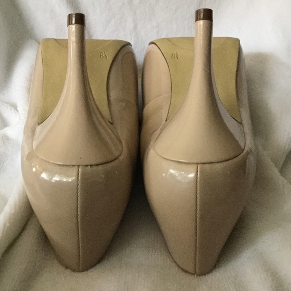 Lovely beige/cream peep toe 3" pumps! - Picture 5 of 7