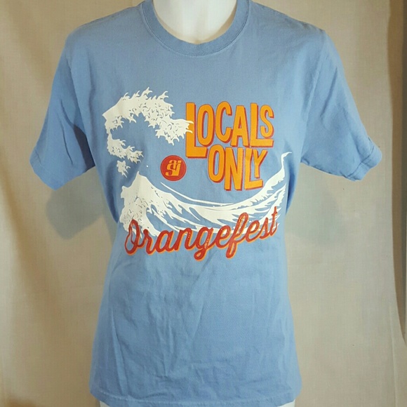 Orangefest cal state Fullerton art blue medium tshirt - Picture 1 of 2