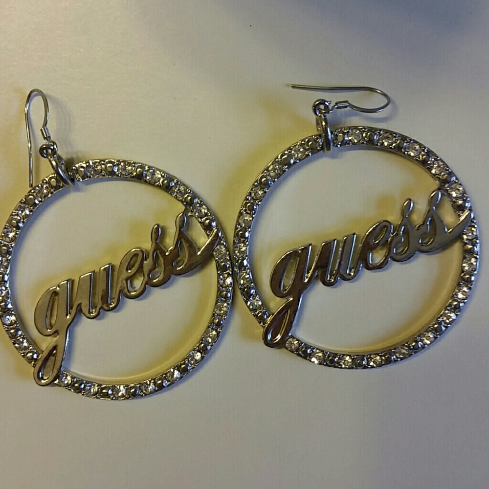 Silver Guess earrings