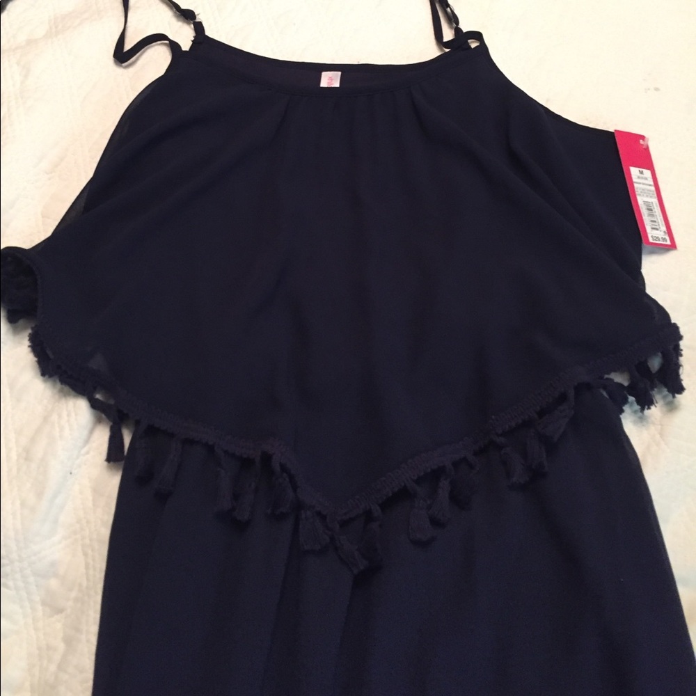 Navy blue maxi dress