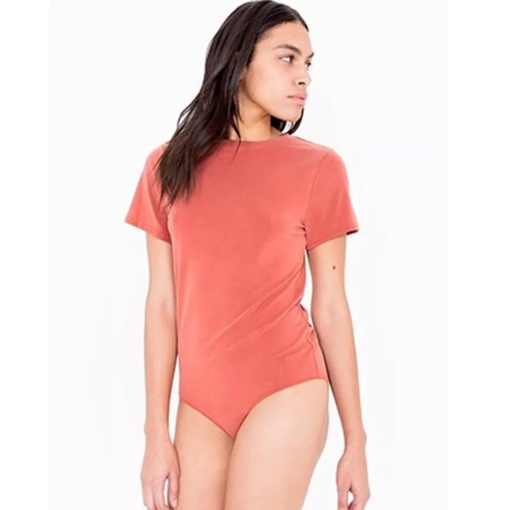 american apparel cotton modal t shirt bodysuit