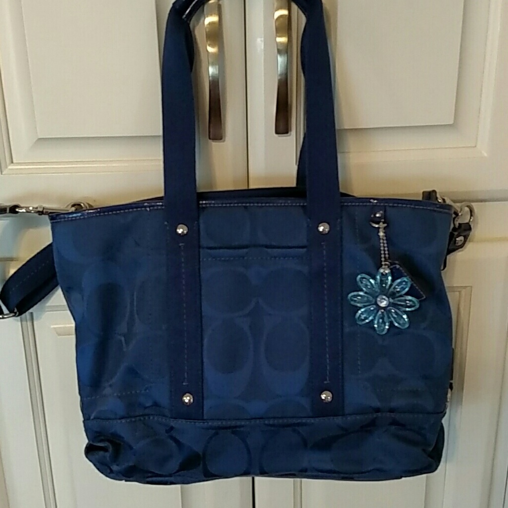 Coach handbag with add'l shoulder strap