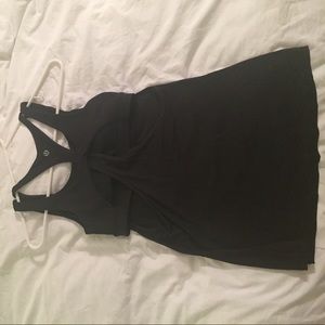 Black tank with built in bra