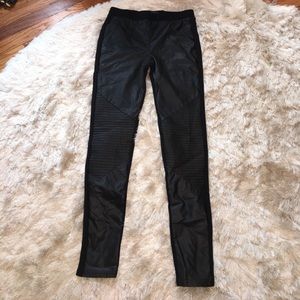 Black Leather Leggings