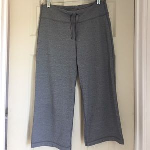 Gray Lululemon crops size 8
