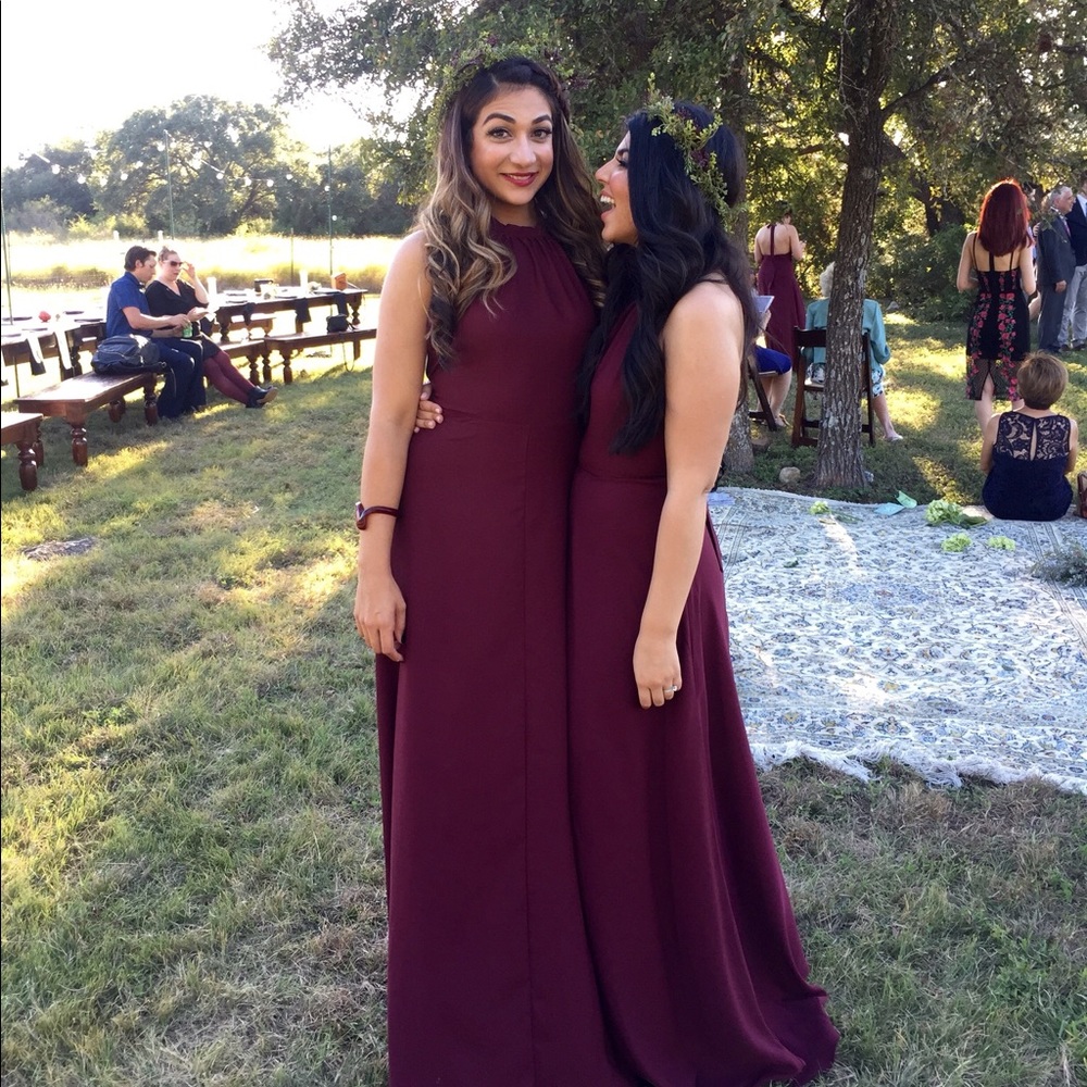 Burgundy ASOS maxi