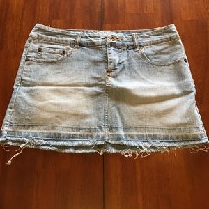 Blue jean skirt
