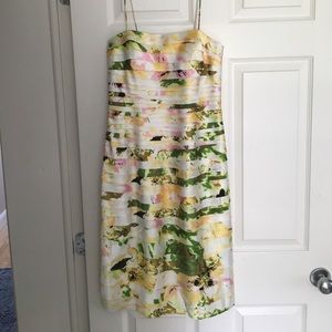 Multi-Colored, fitted bandage-like dress