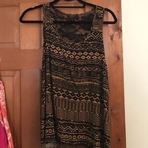 Tribal print tank