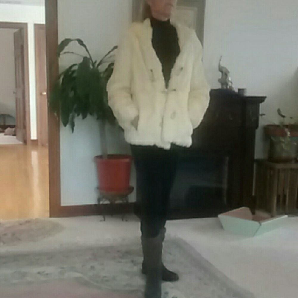 Fifties rabbit fur jacket like new