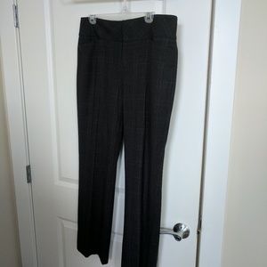 Gray and blue plaid dress pants