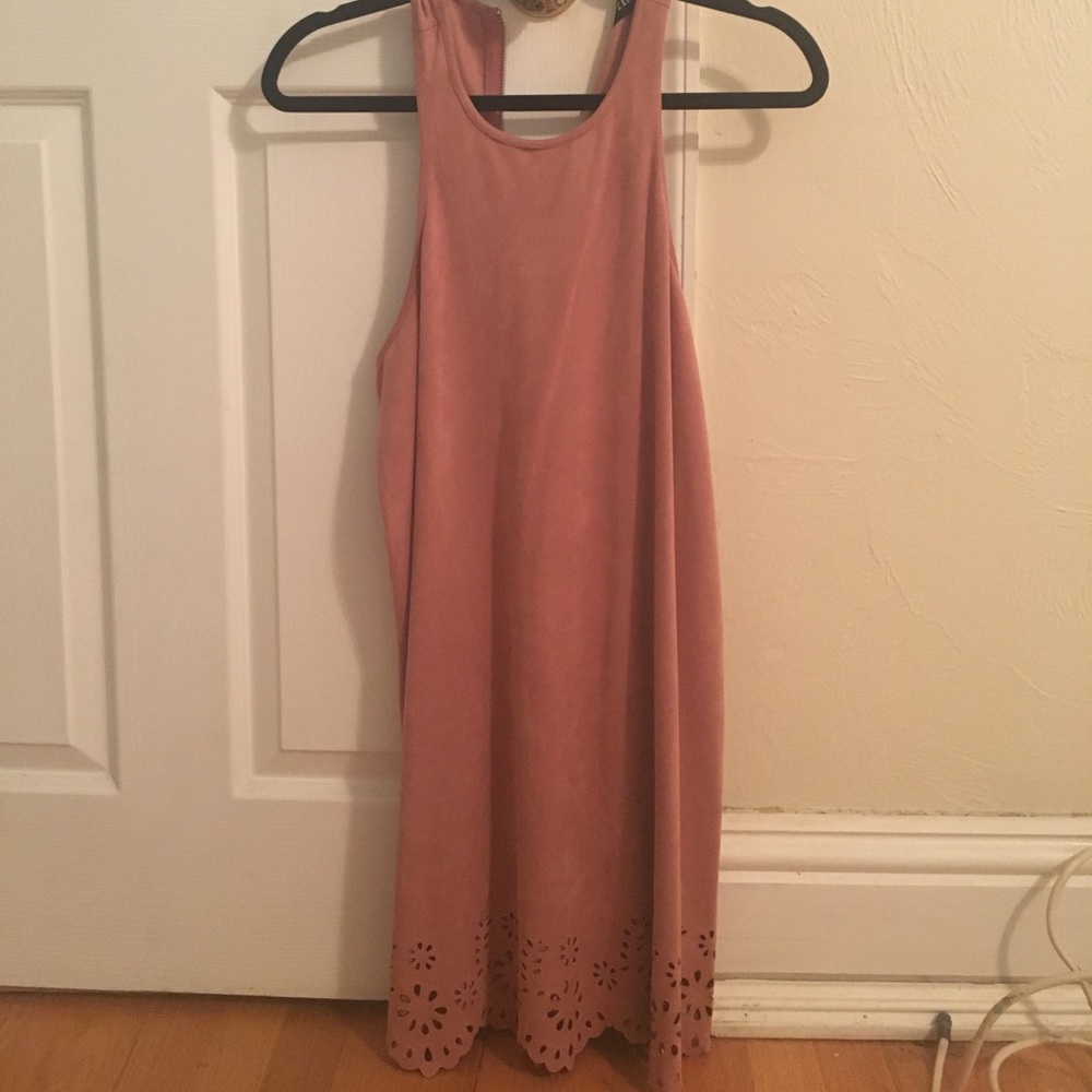 Pink Suede Dress Size Small