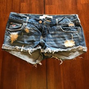 Blue jean shorts