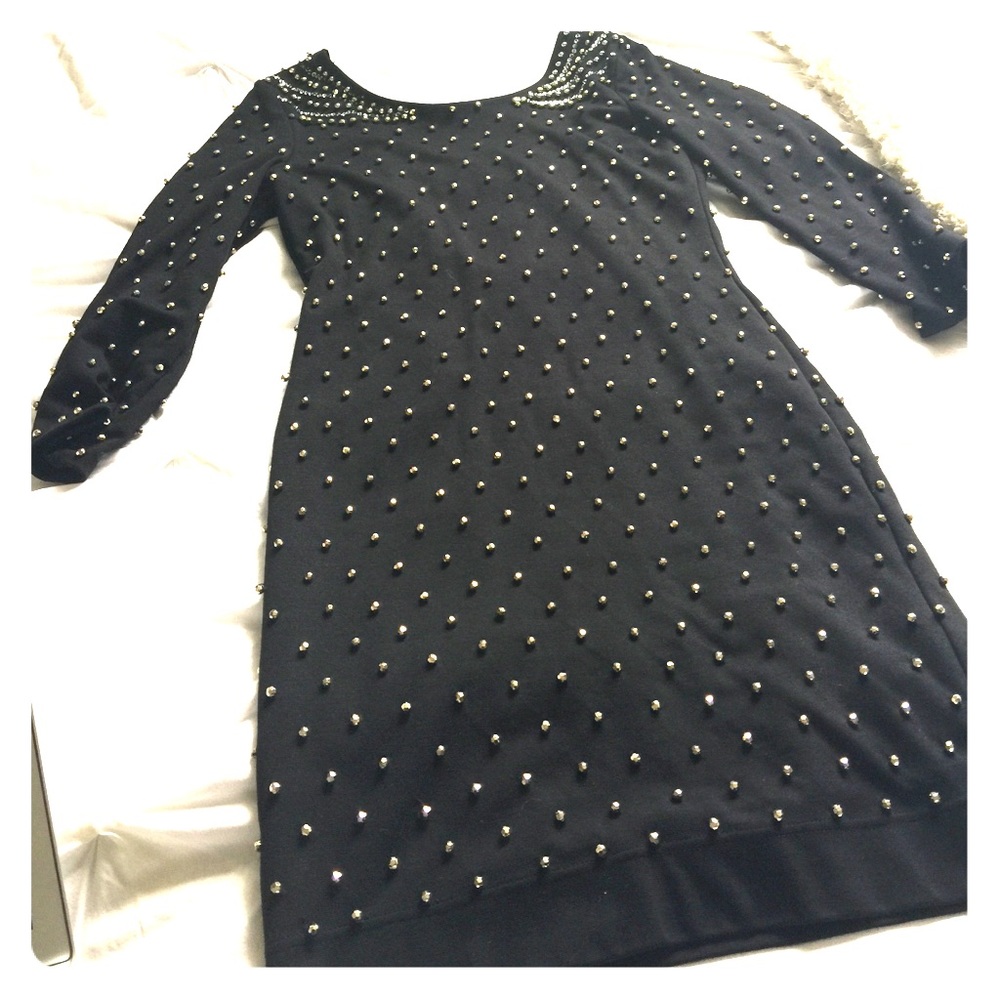 Sexy sequin black and gold dress