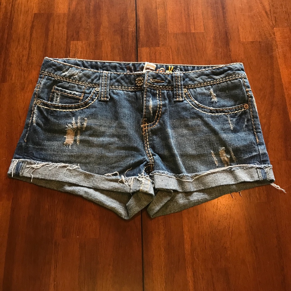 Blue jean shorts