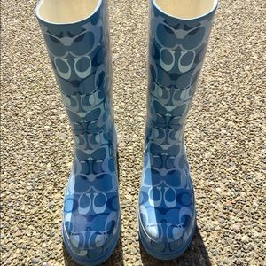 Coach rain boots