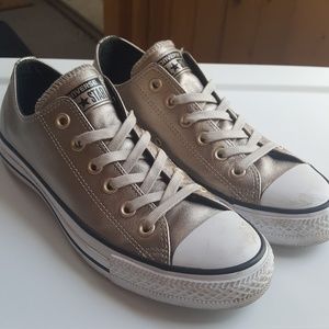 Converse Gold Metallic Ox