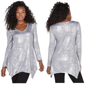 Silver Metallic Tunic