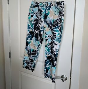 Cropped floral pants